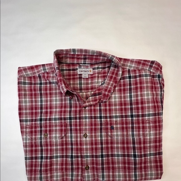 CARHARTT XXL CASUAL BUTTON DOWN Short Sleeve - Picture 6 of 7